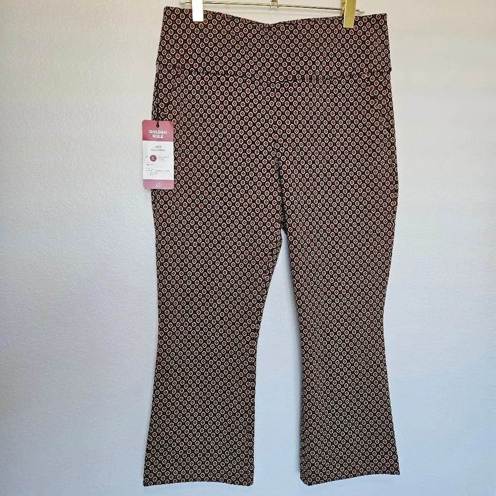 NWT Cabi | Dandy Pant 4689 Medallion Print Stretch Pull On, Womens Large - Picture 4 of 7